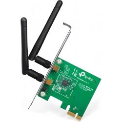 Scheda Wireless N300 PCIe TL-WN881ND Adattatore Wifi 2.4GHz WPS 2 Antenne