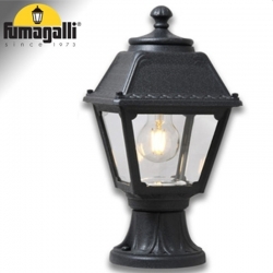 Lampada E27 Illuminazione Sentiero Giardino IP55 Luce Classica per Esterno Nero