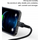 Cavetto Ricarica e Dati USB Tipo-C per Smartphone in lega di alluminio 1.5m Nero