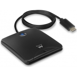 Lettore scheda eID o smart card Ewent EW1055 interfaccia USB-C per PC e Mac