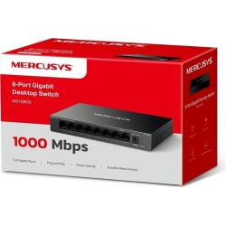 Switch Ethernet Desktop 8 Porte RJ45 LAN 10/100/1000Mbps Mercusys MS108GS