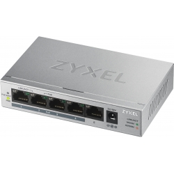 Switch 5 porte Gigabit 4xPoE Fino 60W Zyxel GS1005HP 10/100/1000M Full duplex