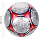 Palla da calcio per training sport e tempo libero colore rosso e argento diametro 21cm