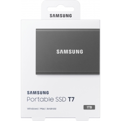 SSD portatile da 1TB (1000GB) NVMe Memoria backup Samsung T7 USB-C Solid State
