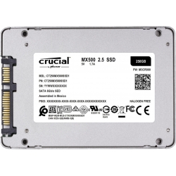 SSD Crucial MX500 da 250GB Memoria 3D Nand Hard Disk interno 2.5 Stato Solido
