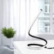 12W LED Designer Table Lamp with EU Plug Cord + Switch Black 3000K
