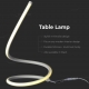 12W LED Designer Table Lamp with EU Plug Cord + Switch Black 3000K