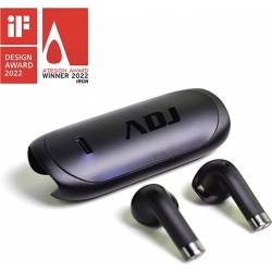 Auricolari Bluetooth 5.2 stereo Novel ADJ aptX Adaptive microfono audio HQ nero