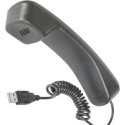 Cornetta telefonia PC USB comunicazione Full-Duplex VoIP Skype Digitus DA-70772