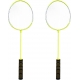 4pcs racchette badminton per principianti per pratica forma classica con custodia colore assortito impugnatura gommata
