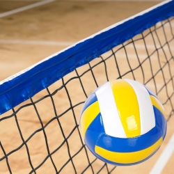 Palla da pallavolo 21cm beach volley training sport tempo libero blu bianco giallo