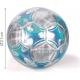 Palla da calcio per training sport e tempo libero colore azzurro e argento diametro 21cm