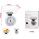 Bilancia analogica rotonda da cucina con ciotola 18cmx14. 5cm portata da 40g max 5000g sistema a molle precise e semplice h 2