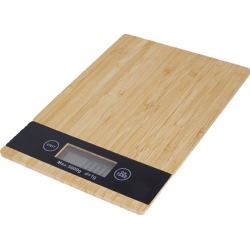 Bilancia digitale con schermo led da cucina stile legno misura in kg e g max kg 16x23x2. 2cm a 2 batteria aaa