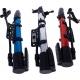 Pompa d'aria manuale multifunzionale per pneumatici e pallone + supporto di fissaggio sul telaio bicicletta