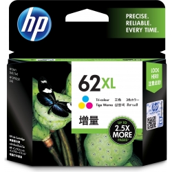 Cartuccia inchiostro colori HP 62XL Originale C2P07AE tanica CMY alta capacità