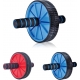 Rotella rullo workout convertibile ruote doppie dentate e tappetino per esercizi incluso colore assortito