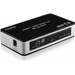 Switch 3x1 HDMI 2.0 18G 4k@60hz HDR, con telecomando IR