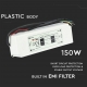 Plastic Power Supply 150W 12V 12.5A with 1 Output and Solder Cables White Color 192x62x38mm IP67 (5 Year Warranty)