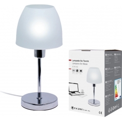 Lampada da tavolo e14 25w lampadario da scrivania per lampada led e14 (non incluso) paralume protezione occhi e luce conforte