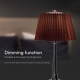 1.5W LED Table Lamp 3000K Chrome Brown