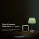 Lampada LED da Tavolo 1.5W Ricaricabile USB Touch Dimmerabile Verde Cromato