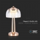 LED Table Lamp 1800mAH BatteryD:13.5*26.5 French Gold Body 3IN1