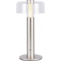 Lampada LED 1W Champagne e Trasparente Ricaricabile Touch Dimmerabile 3000K