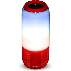 Lampada LED RGB da Tavolo 3W Multifunzione con Speaker Bluetooth e TF CARD Red