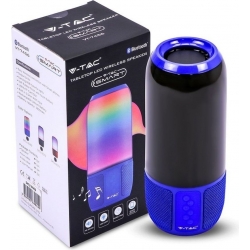 Lampada LED RGB da Tavolo 3W Multifunzione Speaker Bluetooth USB e TF CARD Blu