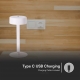3W LED Table Lamp (D120*260) 3IN1 White+Transperent Center Pillar