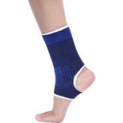 2x cavigliera elasticizzata allenamento palestra calcio tennis sport unisex blu