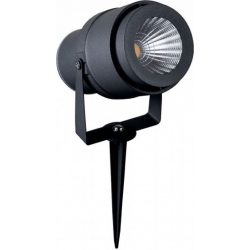Faretto LED illuminazione Giardino 12W con Picchetto Colore Grigio 3000K IP65