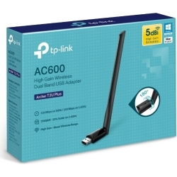 Adattatore USB Wi-Fi Dual Band AC600 TP-Link Archer T2U Plus Antenna 5dBi