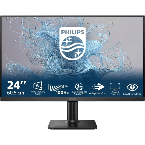 Monitor Full HD 24" Philips Serie 1000 24E2N1100LB/00 VGA HDMi