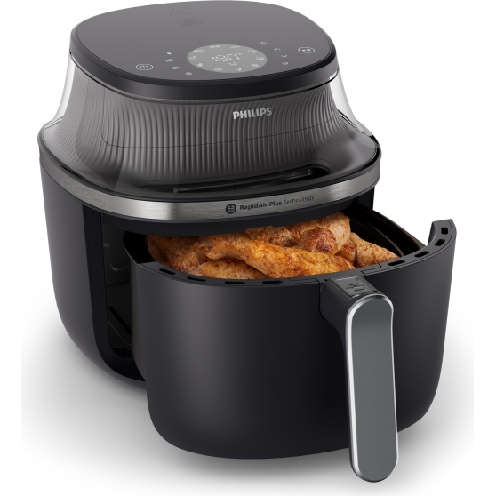 Friggitrice ad Aria Airfryer 7.2L 2000W Philips NA341/00 7.2L RapidAir Plus - Seconda Immagine