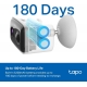 Telecamera sicurezza Wifi esterna Tapo TC80 con batteria risoluzione 1080P IP65