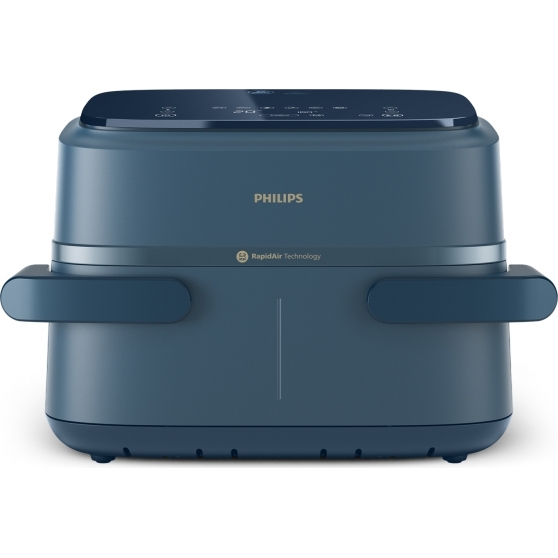 FRIGGITRICE AD ARIA MULTICOOKER 7,1 LITRI DUAL BASKET CON DIVISORIO BLU