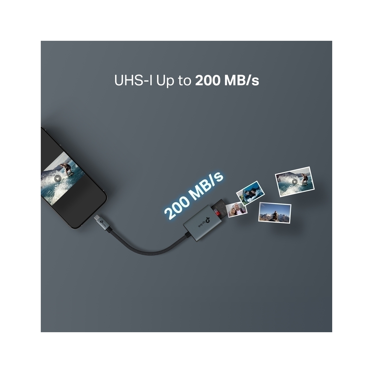 Lettore Di Schede USB-C 3 In 1 Vszapower - MicroSD, SD, USB Per IPhone E Android