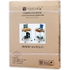 Scrivania Mobile Compact con Ripiano Tastiera e Ruote Faggio e Silver ICA-TB S005