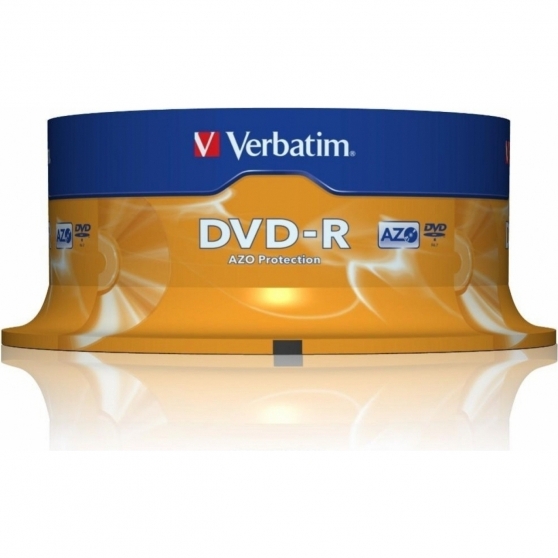 DVD-R Verbatim 4.7GB 16x Matt Silver Campana 25 Pezzi - Seconda Immagine DVD-R Verbatim 4.7GB 16x Matt Silver Campana 25 Pezzi - Seconda Immagine