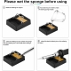 Kit per Saldatura 3 Pezzi con Stagnatore 30 Watt Supporto con Spugna e Stagno